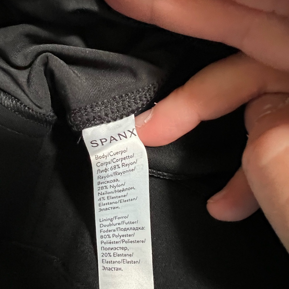 SPANX The Perfect Pant Trouser in Black Size Medium Petite - Picture 7 of 8